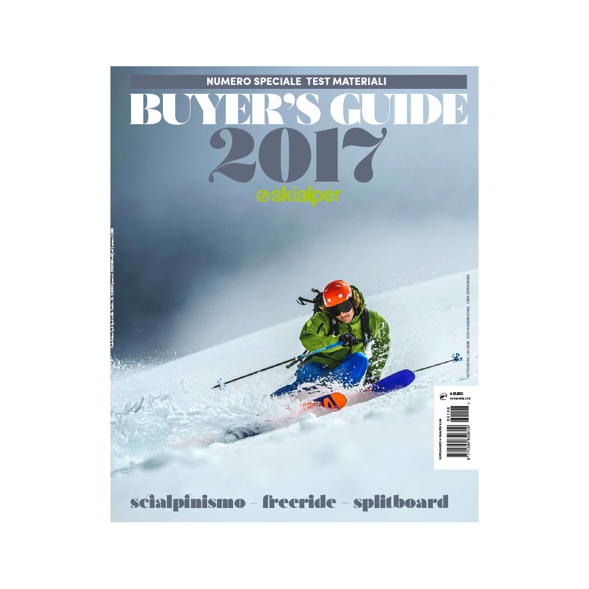 Skialper Buyer's Guide 2017 rivista test scialpinismo numero singolo