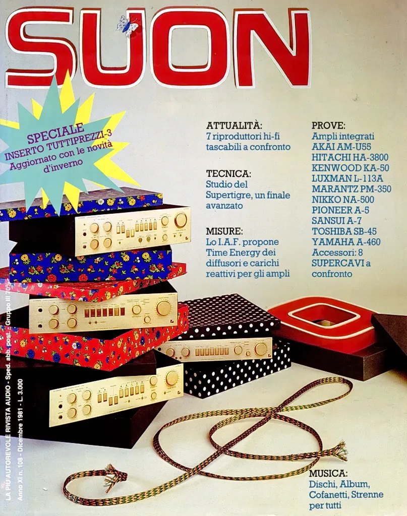 Suono n° 108 rivista numero singolo amplificatori