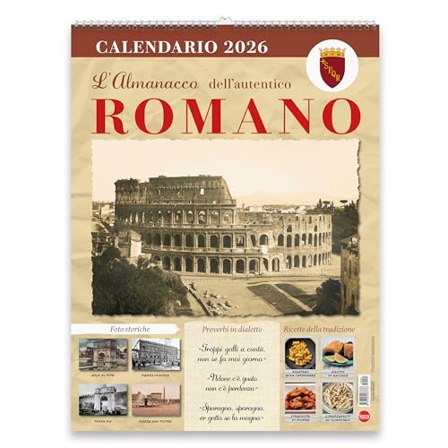 Sprea Roma 2026 calendario da parete foto d'epoca