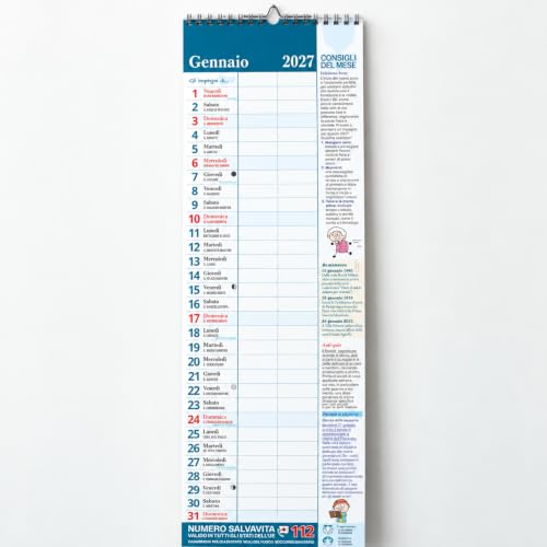 Sprea Calendario-Agenda dei Nonni 2027 calendario da parete 15x50 cm