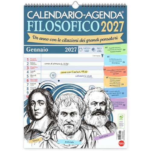 Sprea Calendario Agenda Filosofico 2027 con citazioni