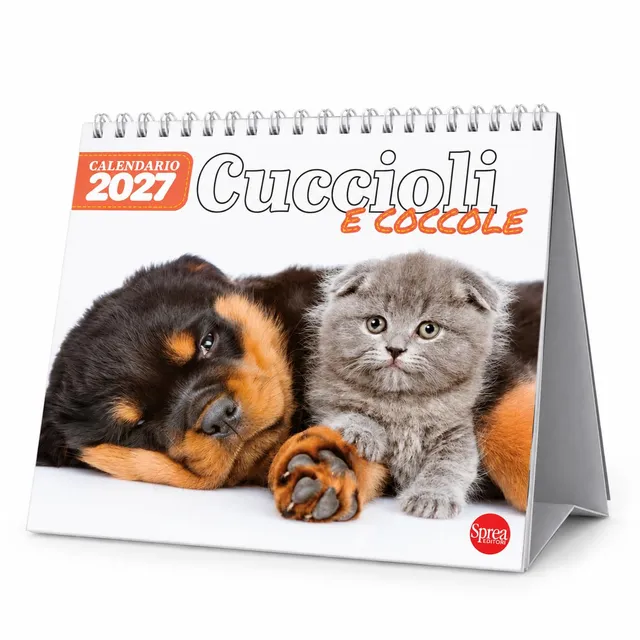 Sprea Cuccioli e Coccole 2027 calendario da tavolo