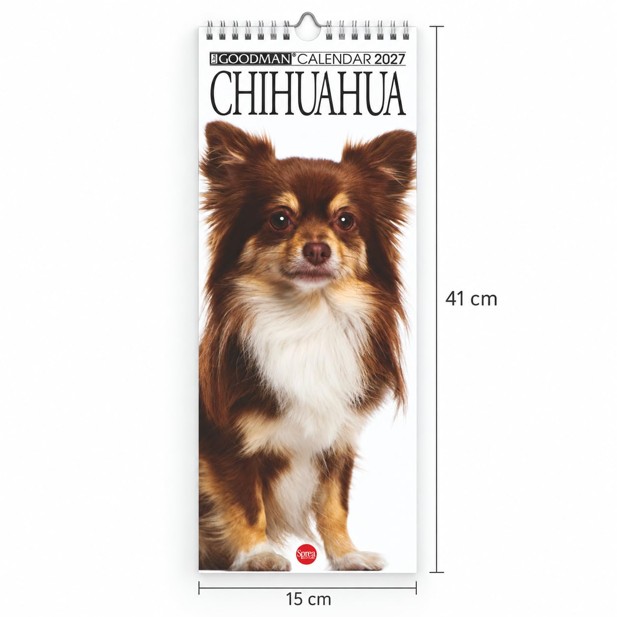 Sprea Chihuahua 2027 calendario da parete 14,6x40,8 cm