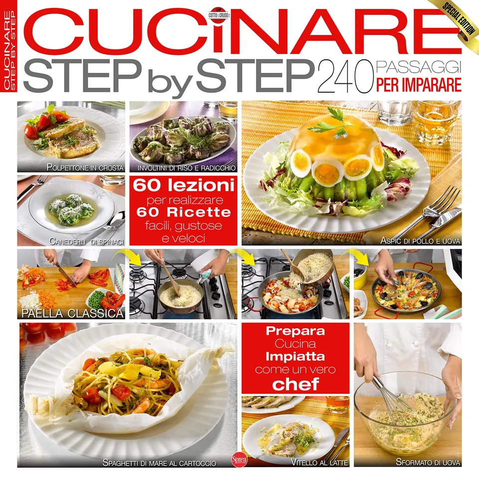 Sprea Cucinare Step by Step rivista numero singolo ricette
