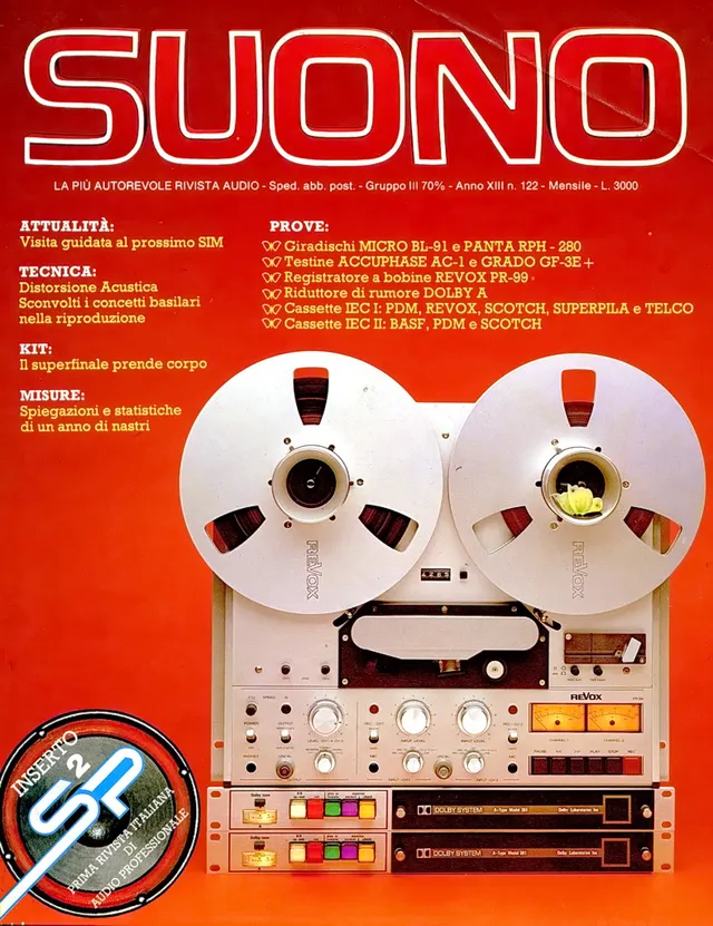 Suono n° 122 rivista numero singolo vintage