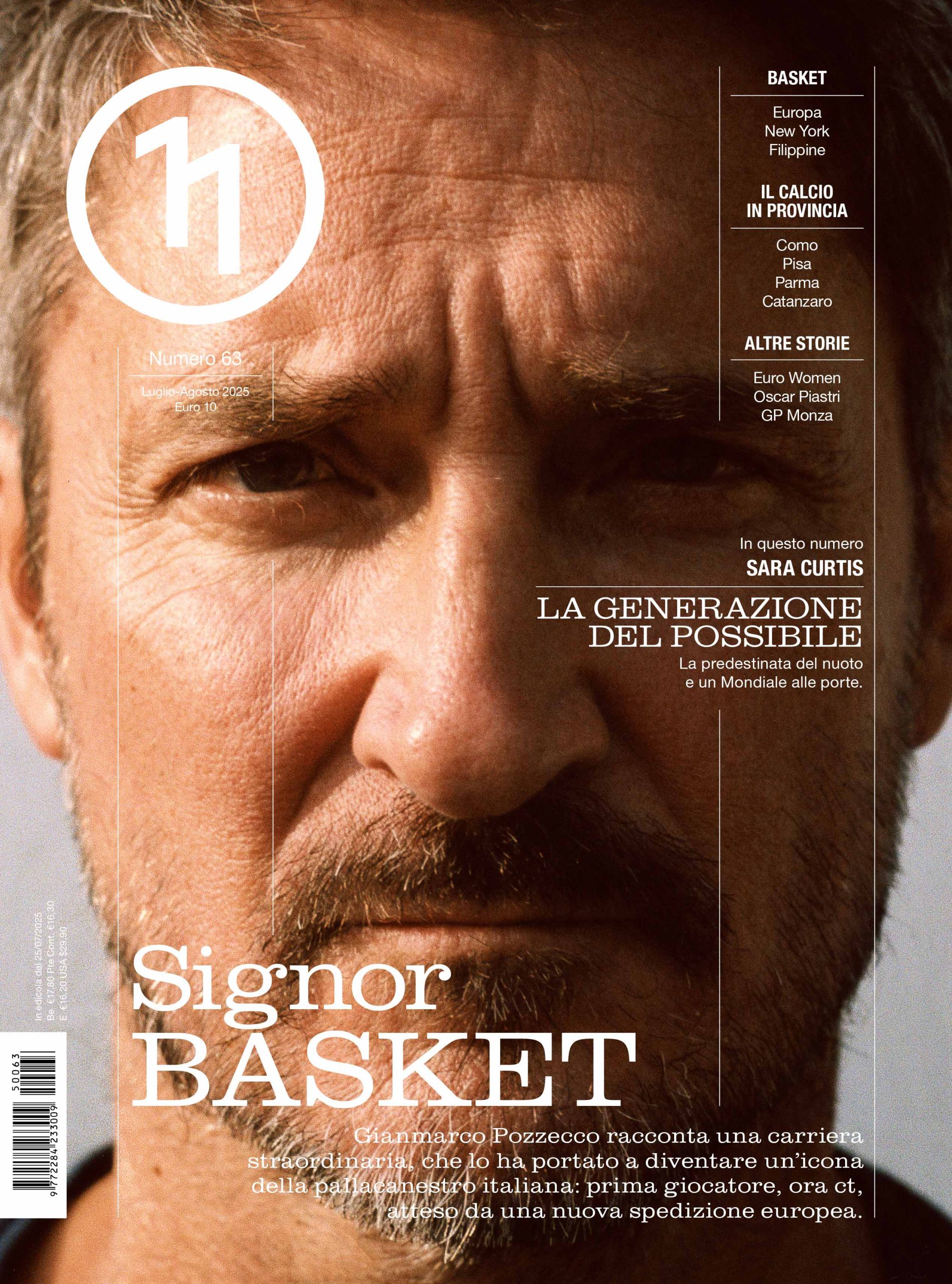 Undici Magazine N°63 rivista numero singolo basket