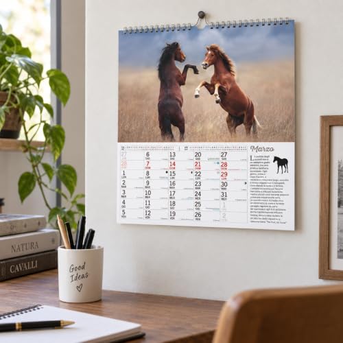 Sprea Cavalli Magnum 2027 calendario da parete 12 mesi