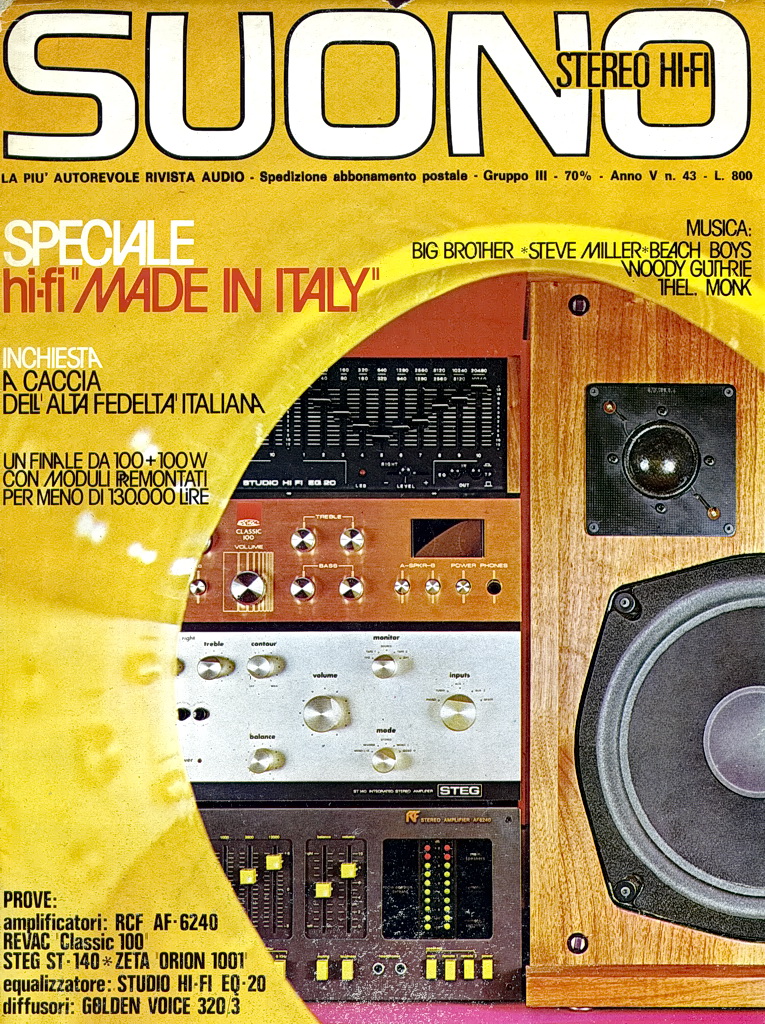 Suono n° 43 rivista numero singolo cartaceo vintage