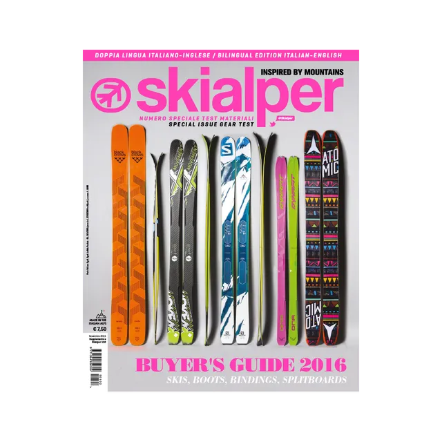 Skialper Buyer’s Guide 2016 rivista test sci