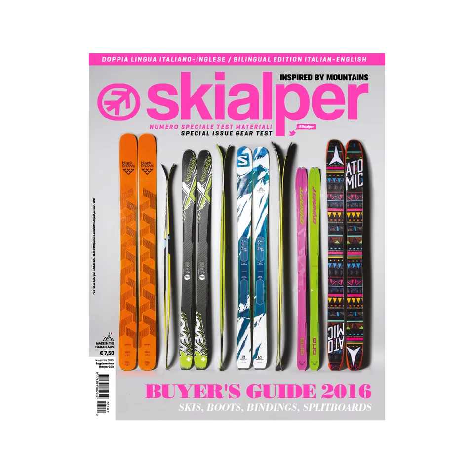 Skialper Buyer’s Guide 2016 rivista test sci