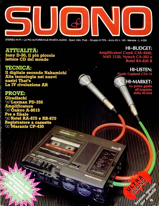 Suono n° 143 rivista numero singolo hi-fi