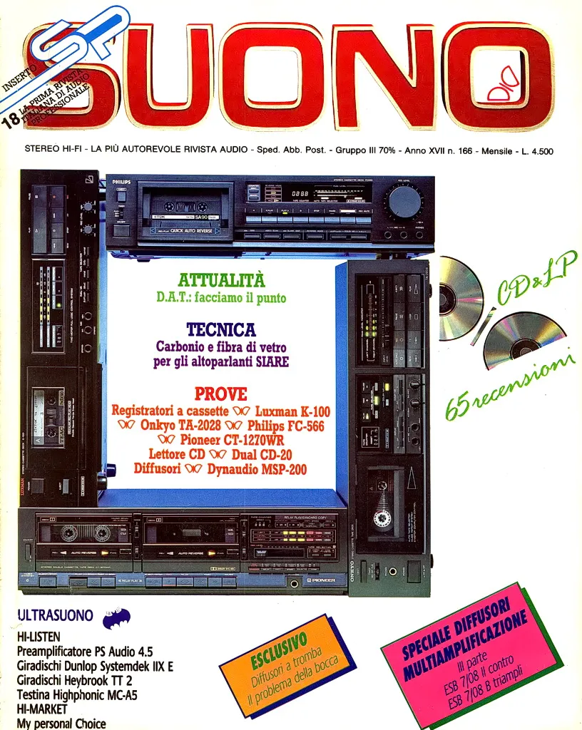 Suono n° 166 rivista numero singolo hi-fi