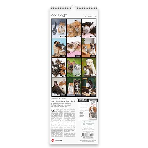 Sprea Cani e Gatti Amici 2026 calendario da parete
