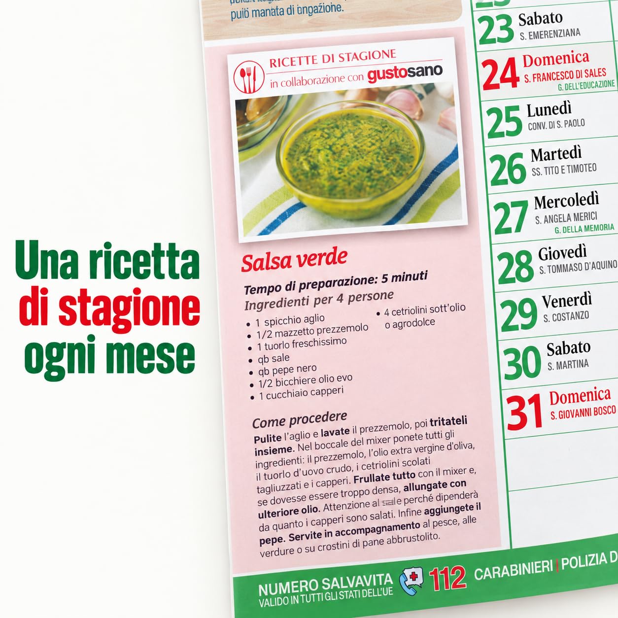 Sprea Lavori dell'Orto 2027 calendario agenda da parete