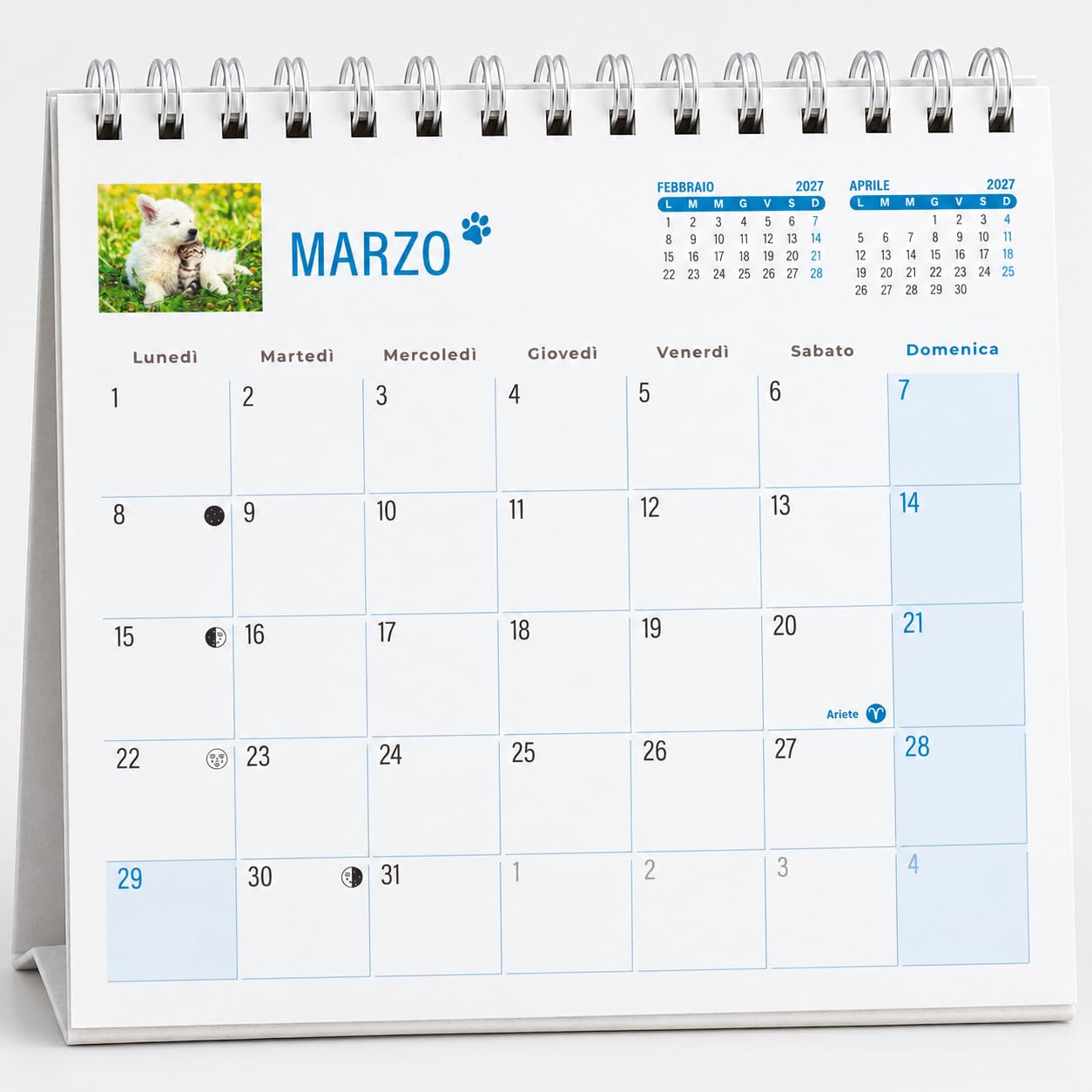 Sprea Cuccioli e Coccole 2027 calendario da tavolo