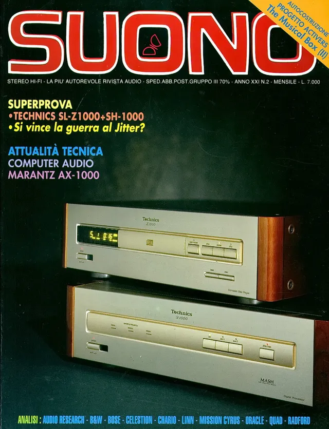 Suono n° 225 rivista numero singolo Technics Cyrus Bose