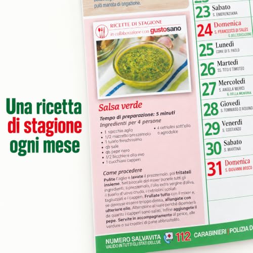 Sprea Lavori dell'Orto 2027 calendario agenda da parete