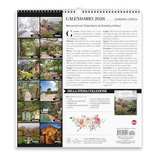Sprea Giardino Antico Magnum 2026 calendario da parete