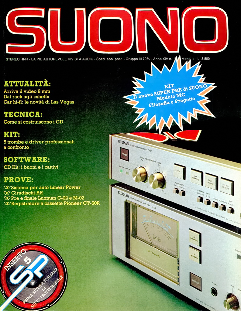 Suono n° 131 rivista numero singolo arretrato hi-fi