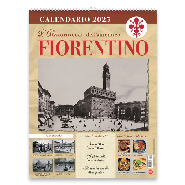 Sprea Calendario Firenze 2026 da parete foto d'epoca