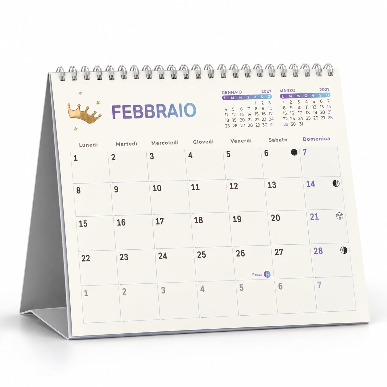 Sprea Piccolo Principe 2027 calendario da tavolo citazioni