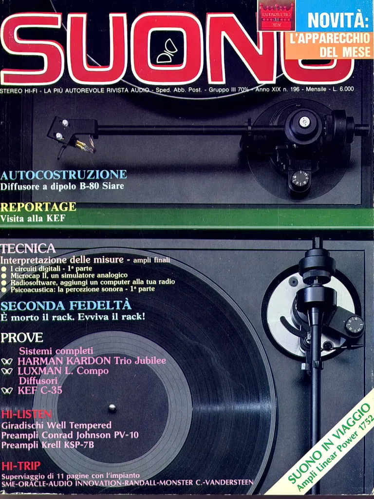 Suono n° 196 rivista numero singolo hi-fi