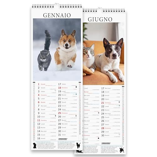 Sprea Cani e Gatti Amici 2026 calendario da parete
