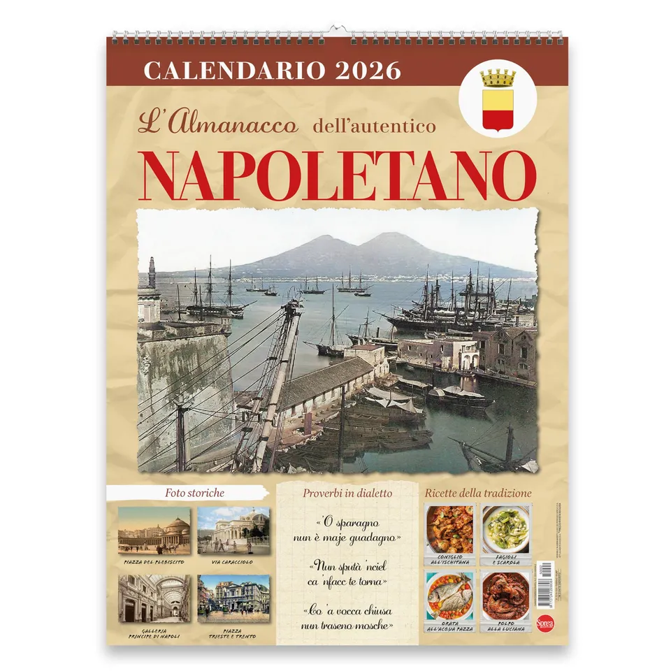 Sprea Napoletano 2026 calendario da parete foto d'epoca