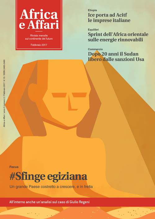 Africa Affari febbraio 2017 Sfinge egiziana rivista digitale numero singolo