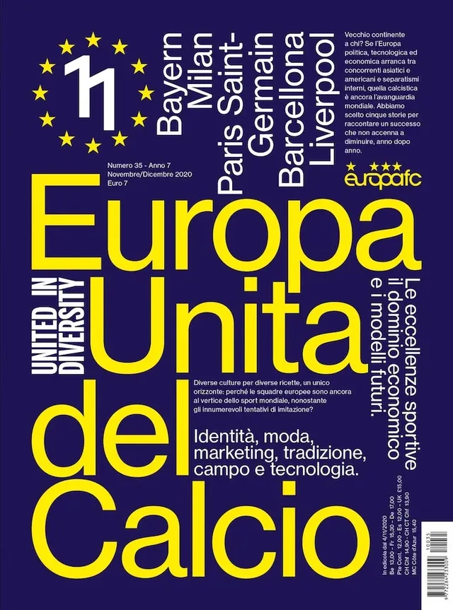 Undici Magazine n°35 rivista numero singolo Europa
