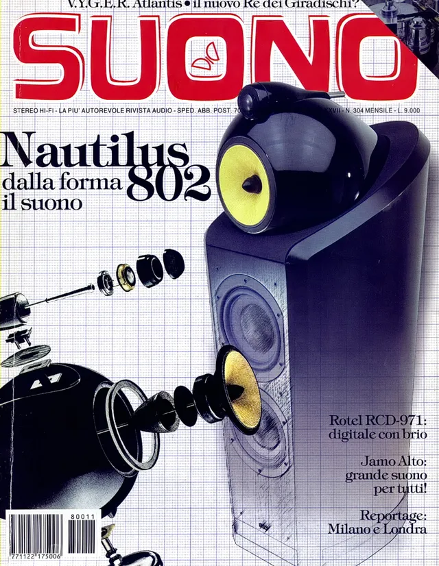 Suono n° 304 rivista numero singolo B&W Nautilus
