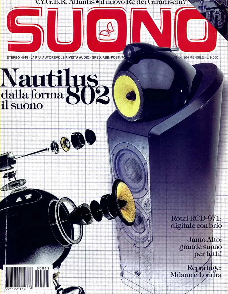 Suono n° 304 rivista numero singolo B&W Nautilus