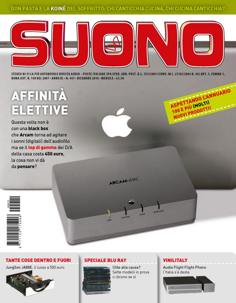 Suono n° 447 Digital Edition rivista digitale audio