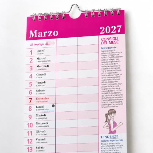 Sprea Agenda Lei 2027 calendario-agenda da parete donna