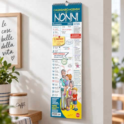 Sprea Calendario-Agenda dei Nonni 2027 calendario da parete 15x50 cm