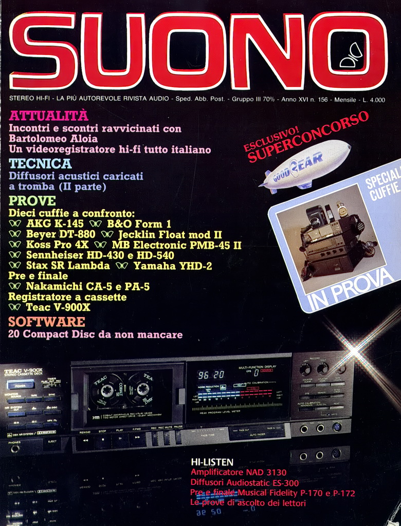 Suono n°156 rivista hi-fi speciale dieci cuffie