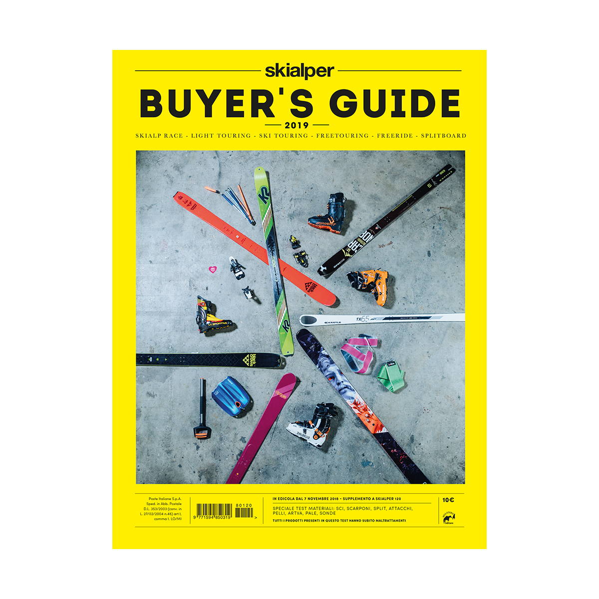 Skialper Buyer's Guide 2019 rivista test scialpinismo numero singolo