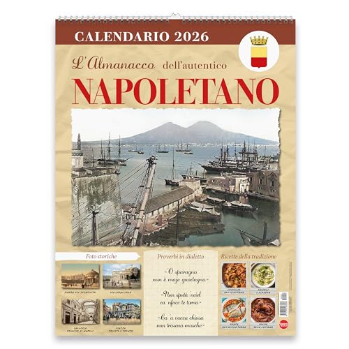 Sprea Napoletano 2026 calendario da parete foto d'epoca