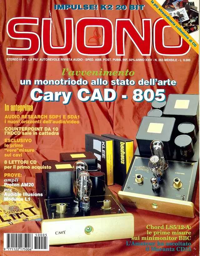 Suono n° 263 rivista numero singolo CD e cavi