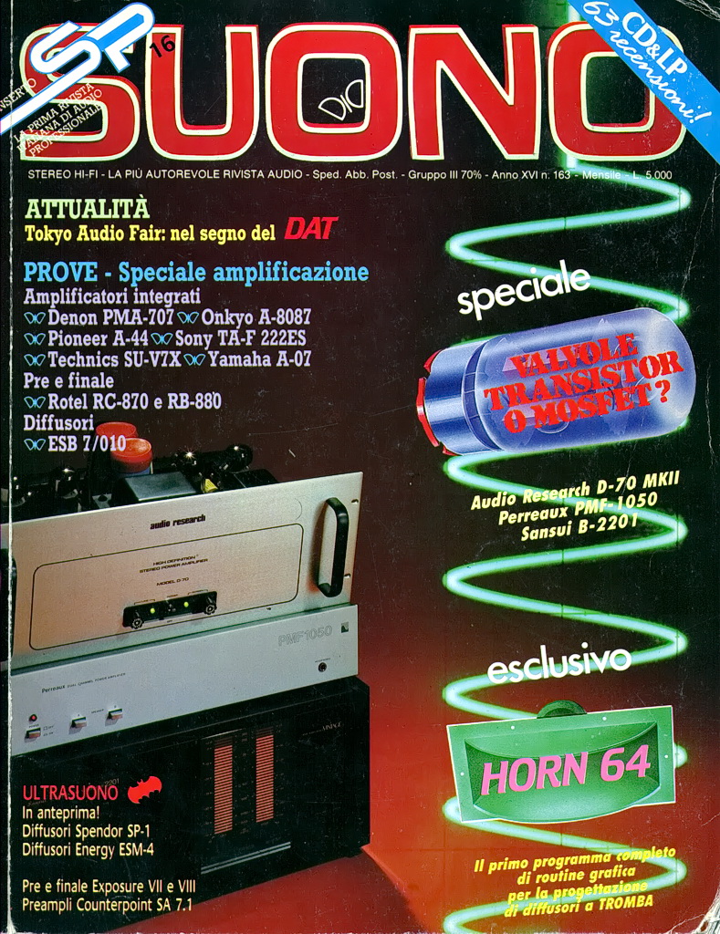 Suono n° 163 rivista numero singolo hi-fi