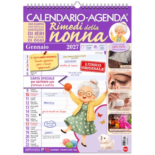 Sprea Rimedi della Nonna 2027 calendario da parete 30x42,5 cm