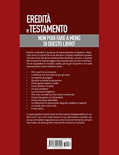 Sprea Eredità e Testamento libro guida successione