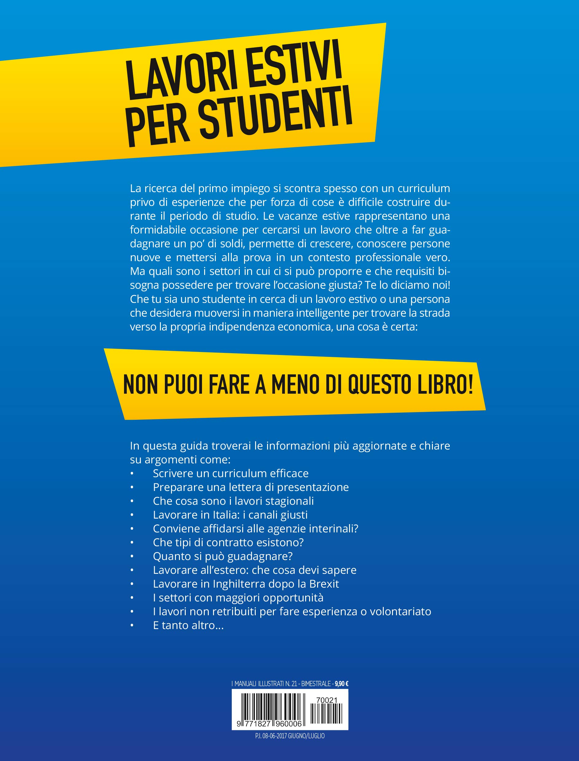Sprea Libri Lavori estivi per studenti libro numero singolo