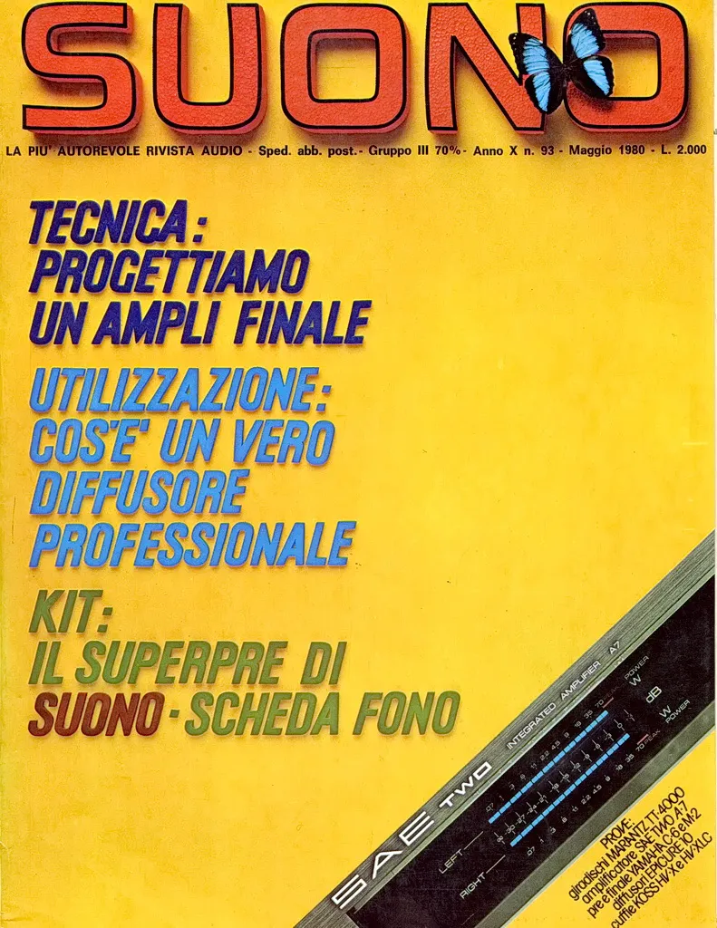 Suono n° 93 rivista numero singolo arretrato hi-fi