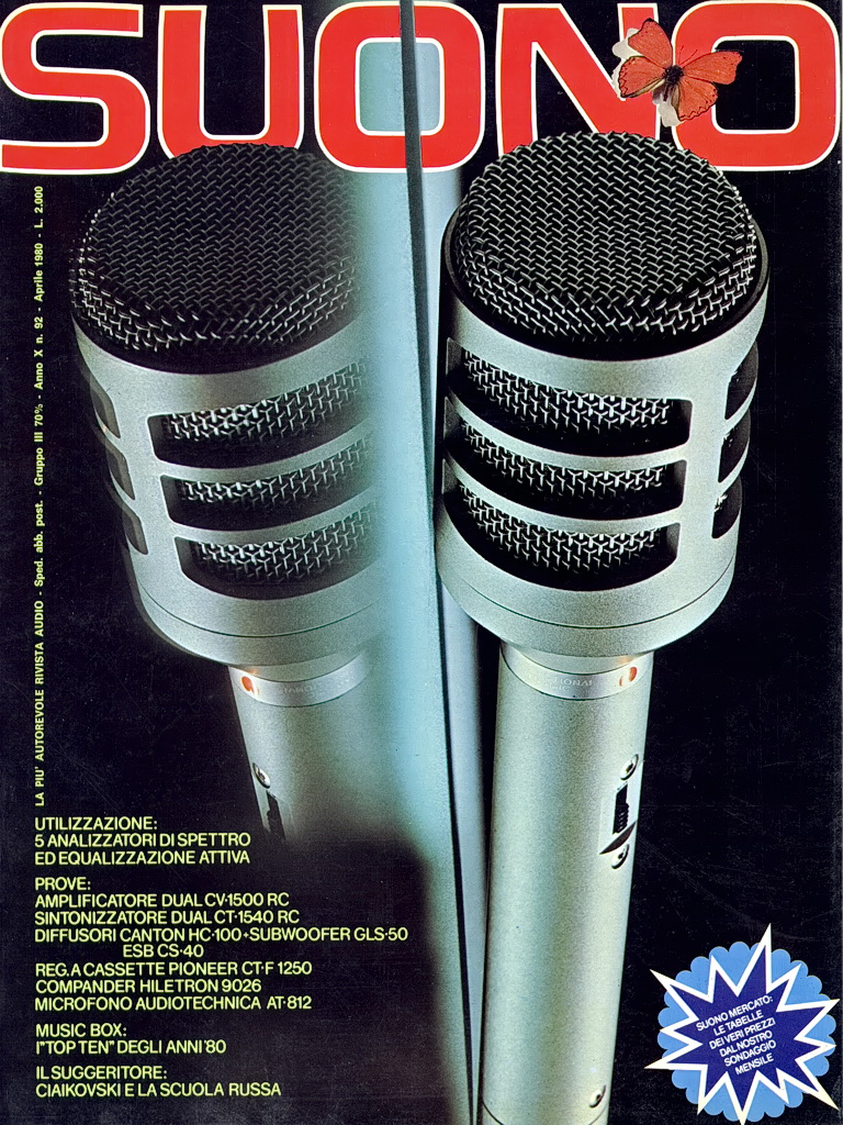 Suono n° 92 rivista numero singolo equalizzatori