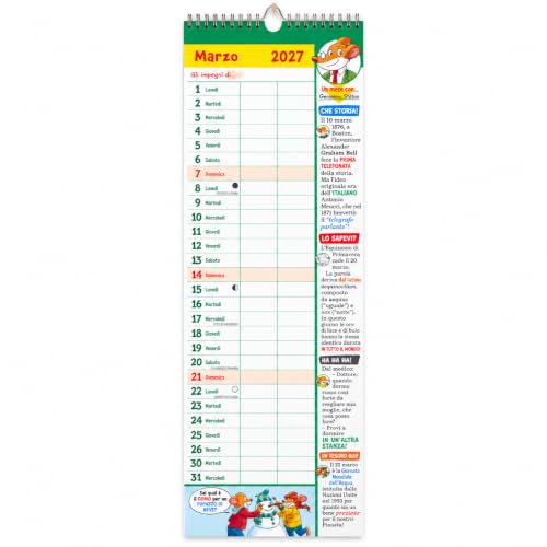 Geronimo Stilton Calendario-Agenda 2027 calendario bambini