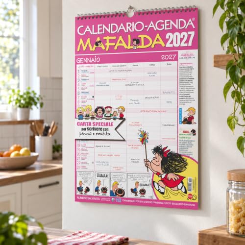 Sprea Mafalda 2027 calendario agenda da parete