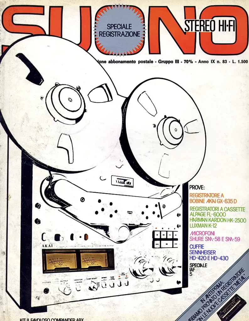 Suono 83 rivista hi-fi numero singolo arretrato