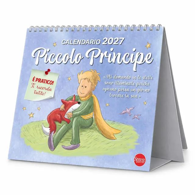 Sprea Piccolo Principe 2027 calendario da tavolo citazioni