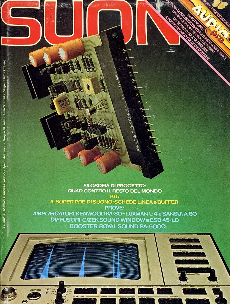 Suono n° 94 rivista numero singolo Quad Kenwood Luxman